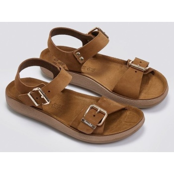 σανδάλια δερμάτινα με μπαρέτα panagiota