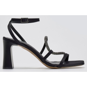 πέδιλα σατέν με στρας tfp - μαύρο σε προσφορά