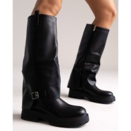  gaiter boots - black matte