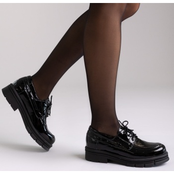 chunky sole oxfords tfp - black patent σε προσφορά