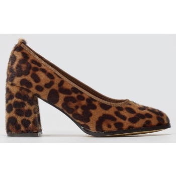 leopard print pumps block heel  σε προσφορά