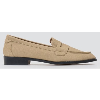 suede loafers flat - beige suede σε προσφορά