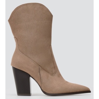 cowboy ankle boots tfp - taupe suede σε προσφορά