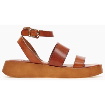 σανδάλια flatforms δερμάτινα με δύο σε προσφορά