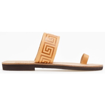 σανδάλια δερμάτινα με μαίανδρο estil 