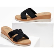  πλατφόρμες με ανοίγματα στη φάσα erynn - μαύρο