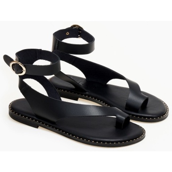σανδάλια δερμάτινα iris sandals - μαύρο