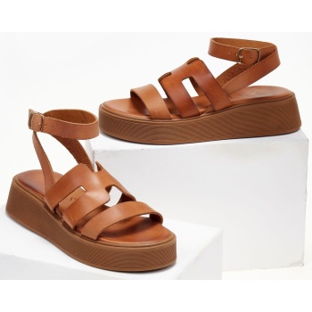 σανδάλια flatforms δερμάτινα iris