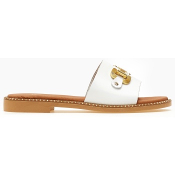 σανδάλια δερμάτινα ragazza 01190 - λευκό σε προσφορά