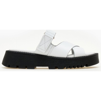 σανδάλια flatforms δερμάτινα crossover