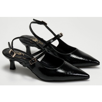 γόβες slingback λουστρίνι tfp - μαύρο σε προσφορά