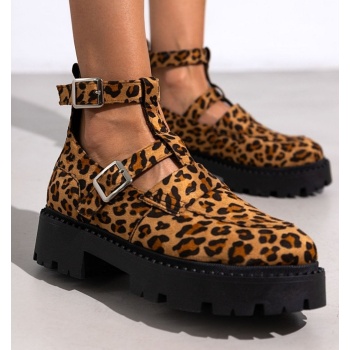 loafers chunky suede με print tfp  σε προσφορά