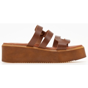 σανδάλια flatforms δερμάτινα με σε προσφορά