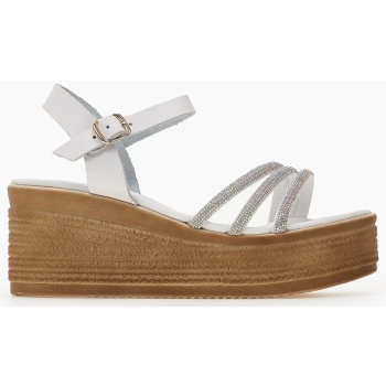 πλατφόρμες δερμάτινες με στρας estil  σε προσφορά