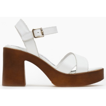 πέδιλα με φιάπα δερμάτινα tfp - λευκό σε προσφορά