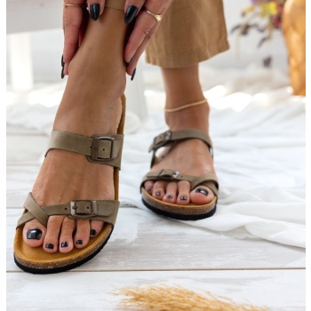 σανδάλια ανατομικά δερμάτινα plakton σε προσφορά