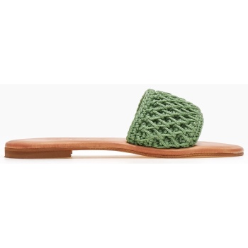 σανδάλια δερμάτινα με crochet φάσα iris