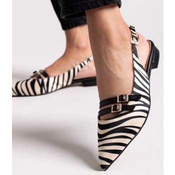 μπαλαρίνες μυτερές με print tfp  σε προσφορά