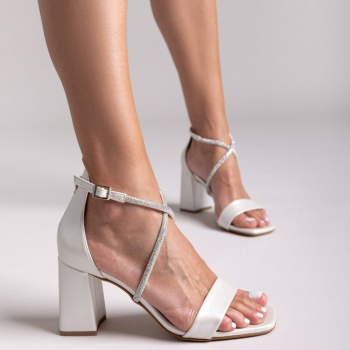 πέδιλα σατέν crossover με στρας tfp 