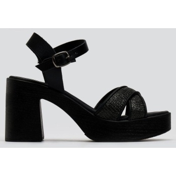 πέδιλα δερμάτινα με ψάθινες φάσες estil σε προσφορά