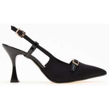 γόβες σατέν μυτερές tfp - μαύρο σε προσφορά