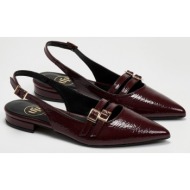  μπαλαρίνες μυτερές λουστρίνι tfp - burgundy