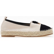  εσπαντρίγιες suede με διχρωμία erynn - μπεζ