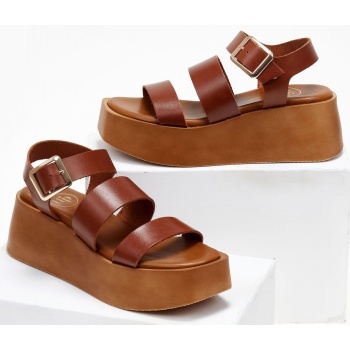 πλατφόρμες δερμάτινες με διπλή φάσα tfp σε προσφορά