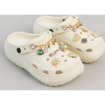 σαμπό με διακοσμητικά και αλυσίδα - μπεζ