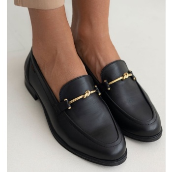 μοκασίνια δερμάτινα ragazza 0382 - μαύρο σε προσφορά