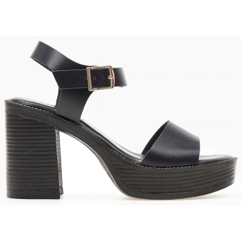 πέδιλα με φιάπα δερμάτινα tfp - μαύρο σε προσφορά