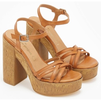 πέδιλα δερμάτινα με φελλό tfp - ταμπά σε προσφορά