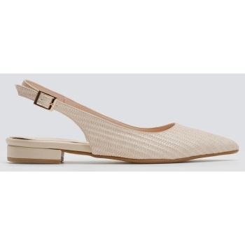 μπαλαρίνες μυτερές slingback tfp - μπεζ σε προσφορά