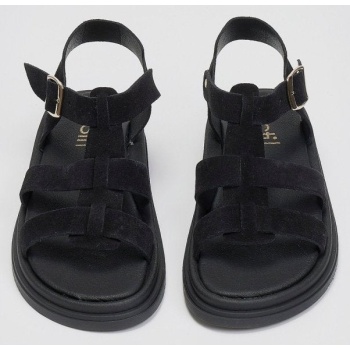 σανδάλια flatforms καστόρινα gladiator