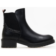  μποτάκια αστραγάλου με glitter erynn - μαύρο