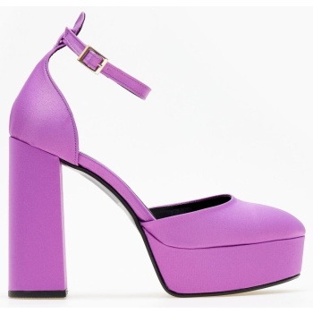 γόβες σατέν με φιάπα tfp - μωβ ανοιχτό σε προσφορά