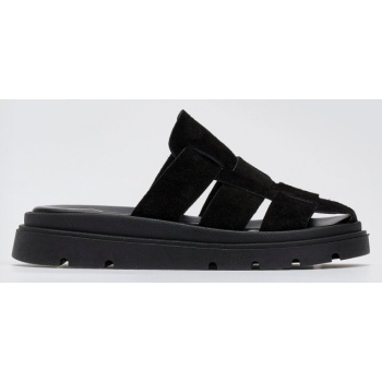 clogs καστόρινα flatforms tfp - μαύρο σε προσφορά