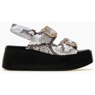 πλατφόρμες δερμάτινες με...