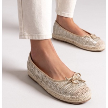 εσπαντρίγιες από ψάθα xti 144027 - χρυσό