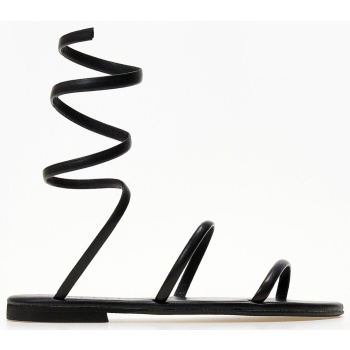 σανδάλια δερμάτινα με δέσιμο iris σε προσφορά