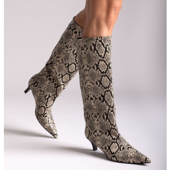 kitten heel boots tfp - ivory black σε προσφορά