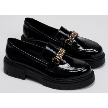 loafers chunky λουστρίνι estil - μαύρο σε προσφορά