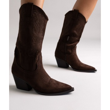 corina cowboy boots mid calf - brown σε προσφορά