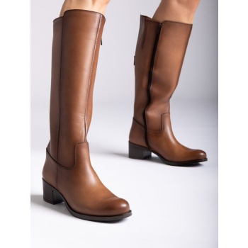 block heel boots ragazza 0621 - tan σε προσφορά