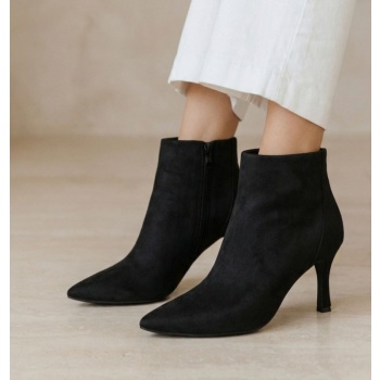 ankle boots stiletto heel - black suede σε προσφορά