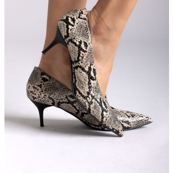 kitten heel pumps tfp - ivory black σε προσφορά