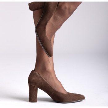 block heel pumps ragazza 021/a - brown σε προσφορά