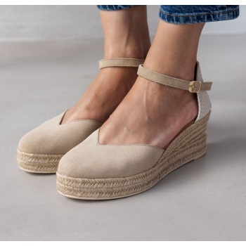 platform espadrilles ragazza 0706 - μπεζ