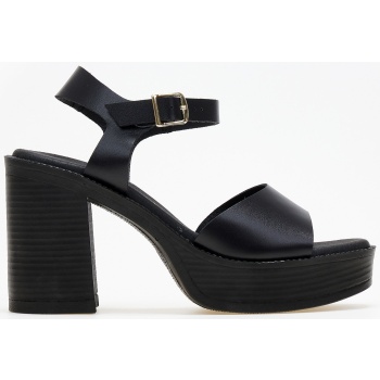 platform sandals ragazza 0868 - μαύρο