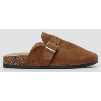 erynn suede clogs - 903-630 - tan suede